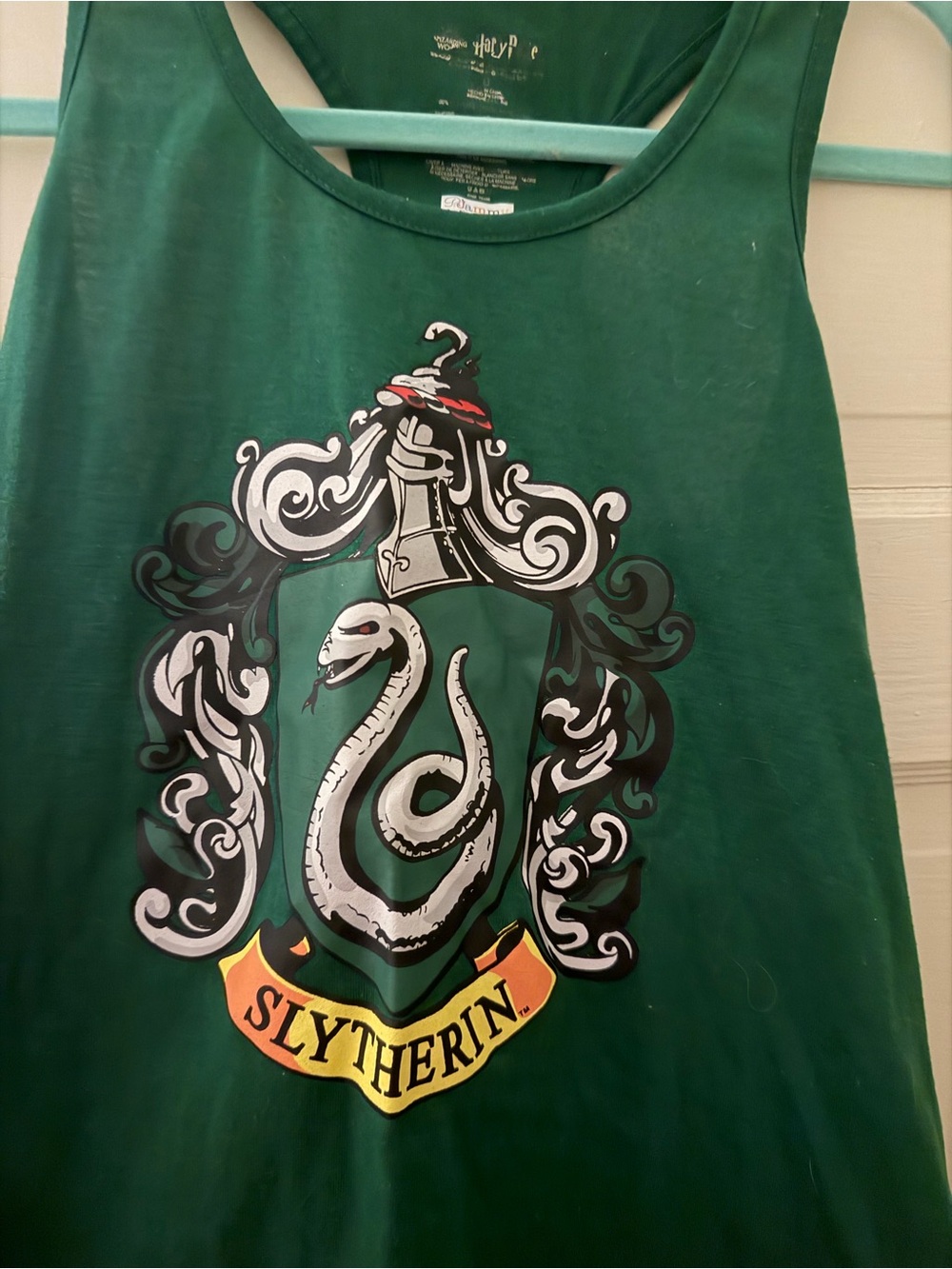 Slytherin Green Graphic Tank Top - Women's Sleeveless Tee